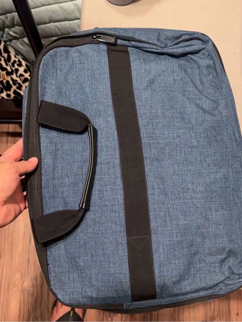 Unbranded Men's Slate Blue Laptop Weekend Bag